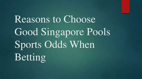 odds singapore pool|Sports .